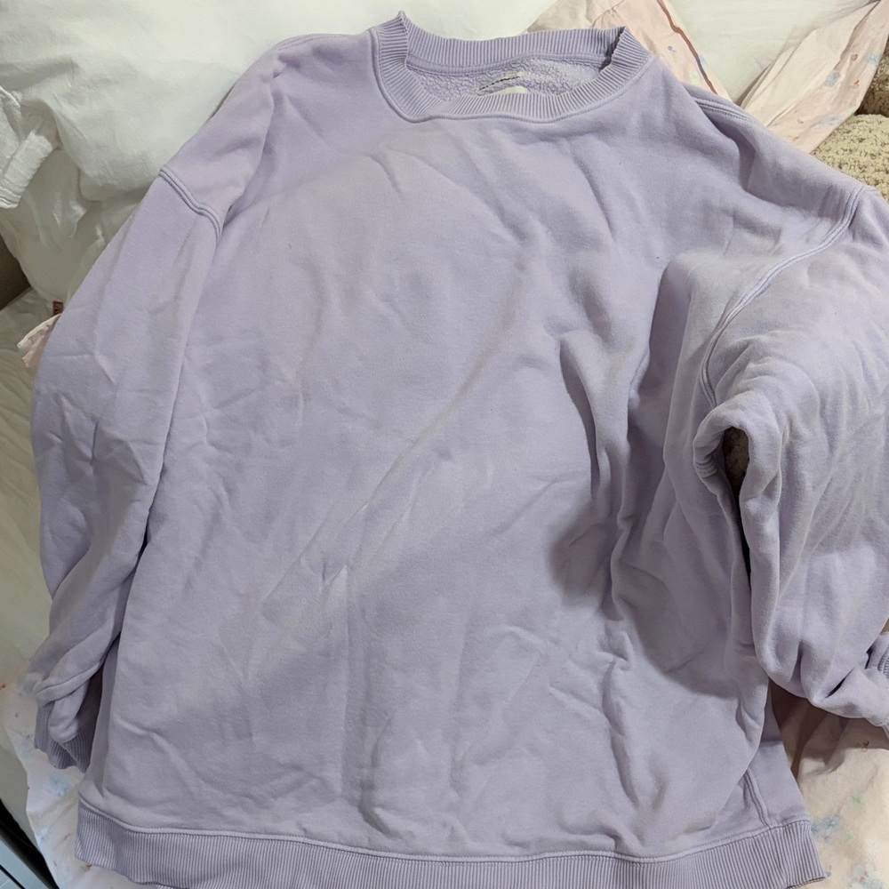 Lavender American Eagle Crewneck Sweatshirt